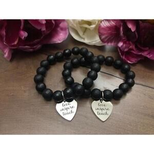 Love•Inspire•Teach Bracelet - perfect gifts for teachers- mala bracelets